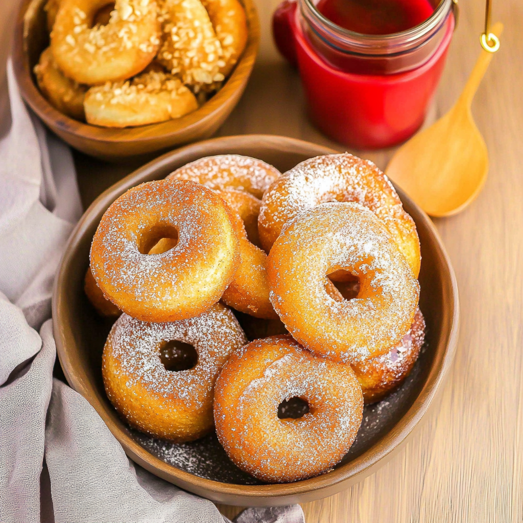 Recipe preparation for Air Fryer Apple Cider Donuts