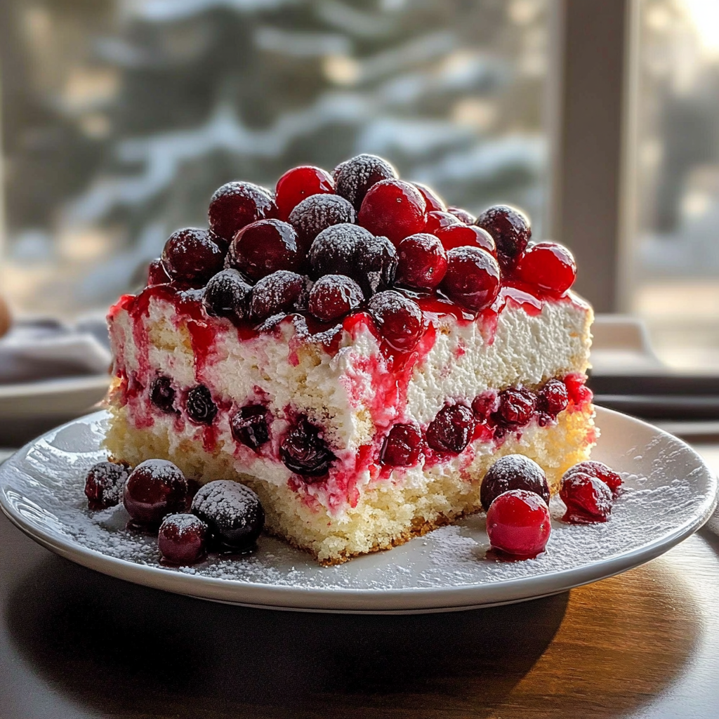 Recipe preparation for Christmas Cranberry Poke Cake Recipe & Tips