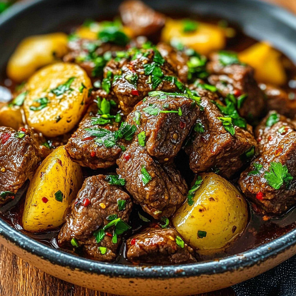 Recipe preparation for Slow Cooker Garlic Butter Beef