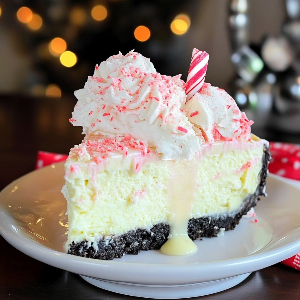 Recipe preparation for Peppermint Cheesecake