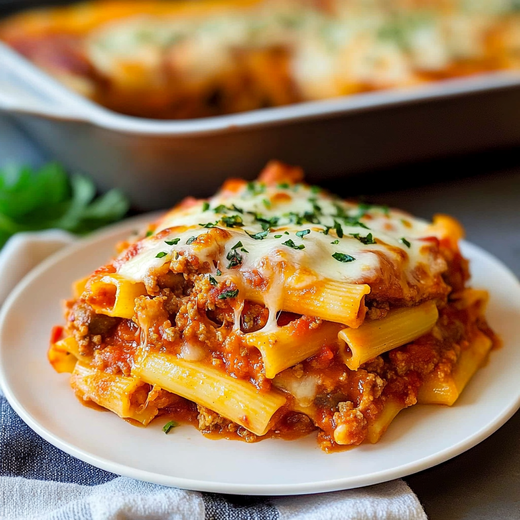 Recipe preparation for Baked Ziti Recipe