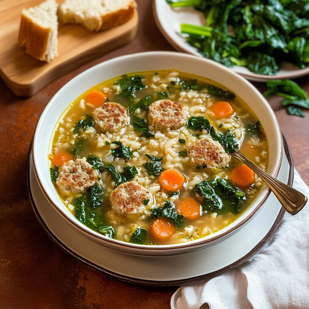 Recipe preparation for Italian Wedding Soup