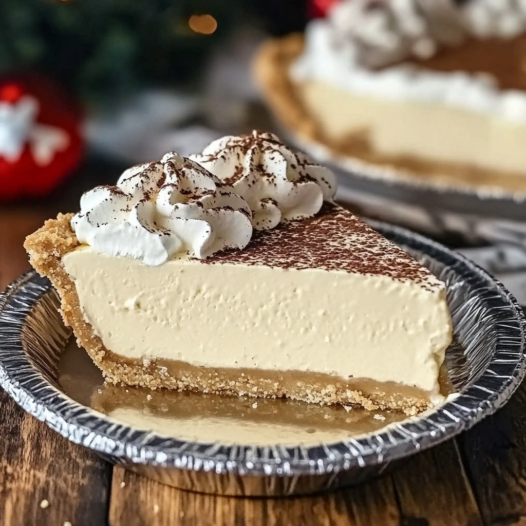 Recipe preparation for Easy Holiday Eggnog Pie