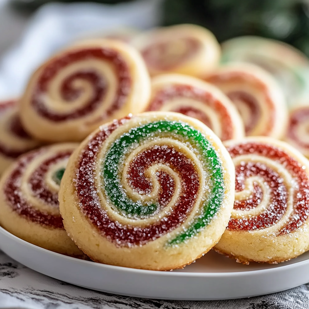 Recipe preparation for Christmas Pinwheel Cookies