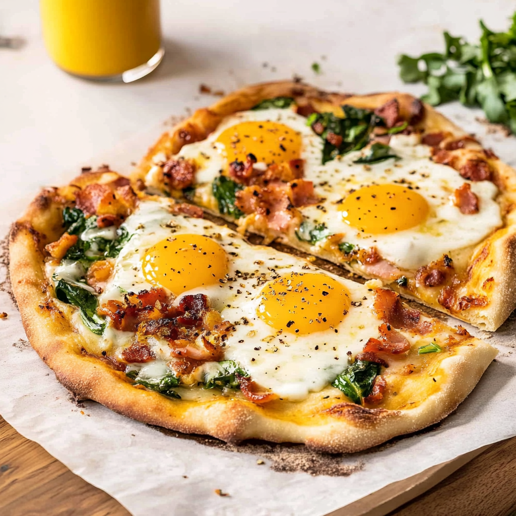 Recipe preparation for Breakfast Flatbread
