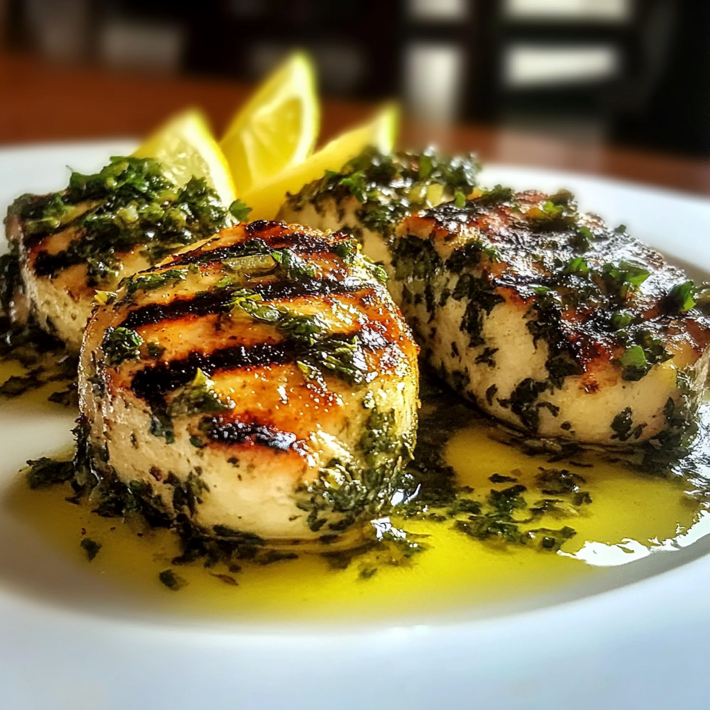 Recipe preparation for Mediterranean Herb Crusted Grilled Chicken Recipe