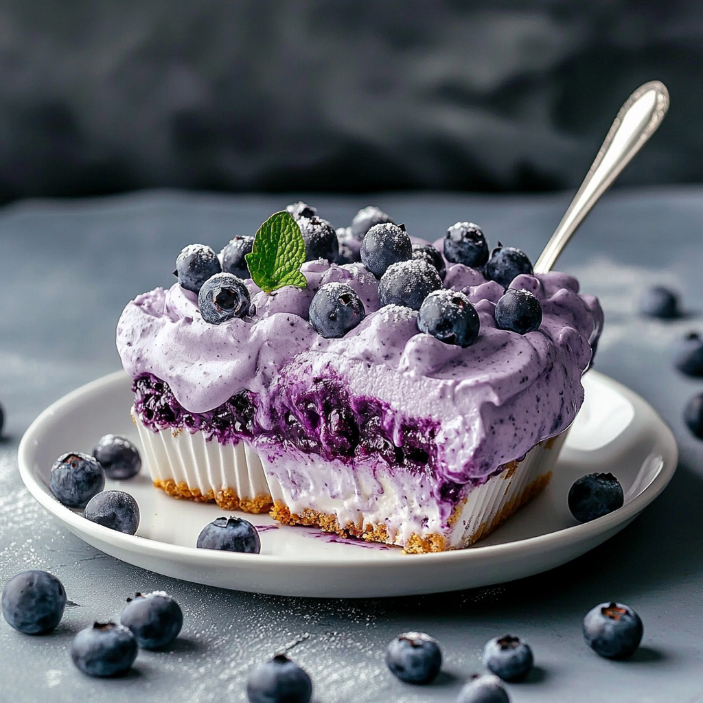 Recipe preparation for Blueberry Delight Cool Whip