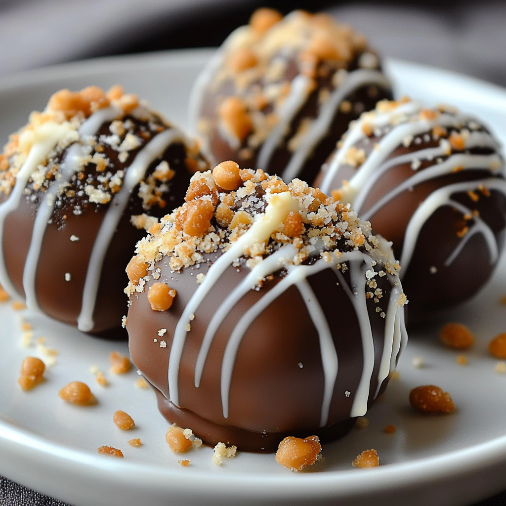 Recipe preparation for Chocolate Peanut Butter Snowballs