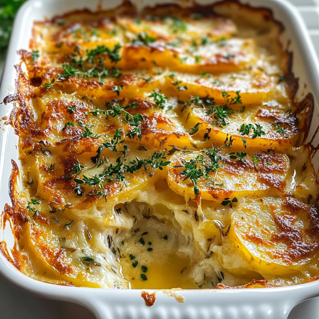 Recipe preparation for Scalloped Potatoes Recipe