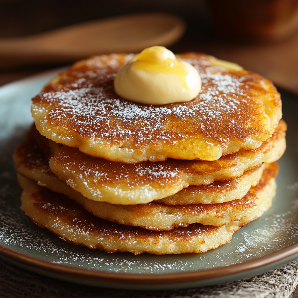 Recipe preparation for Spanish Churro Pancakes