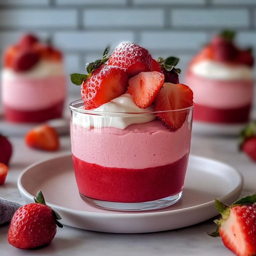 Recipe preparation for Strawberry Mousse Recipe