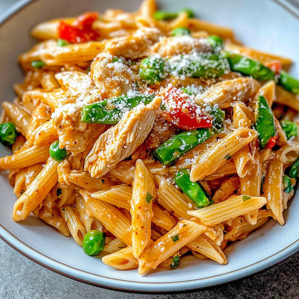 Recipe preparation for Spicy Chicken Chipotle Pasta