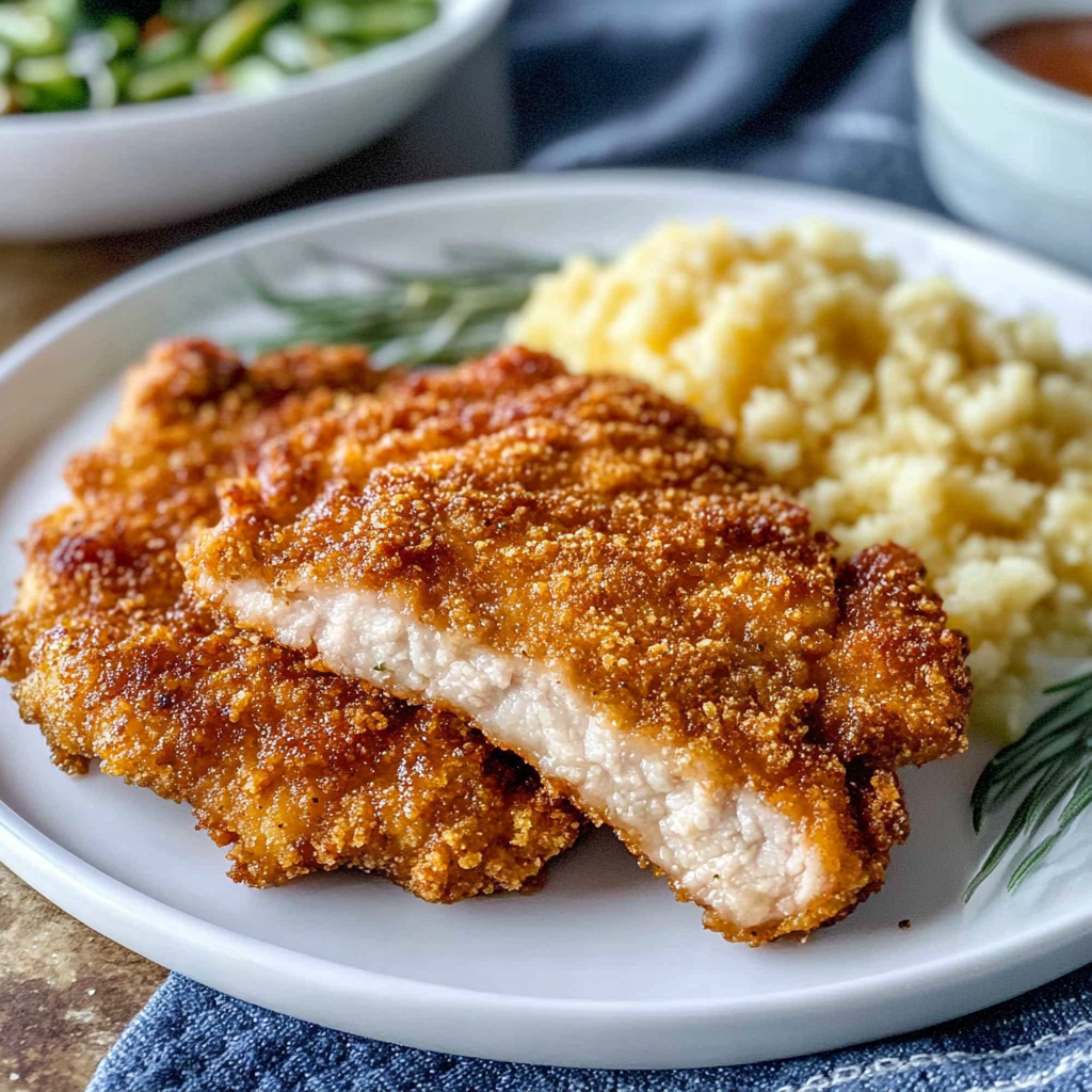Recipe preparation for Fried Pork Chops