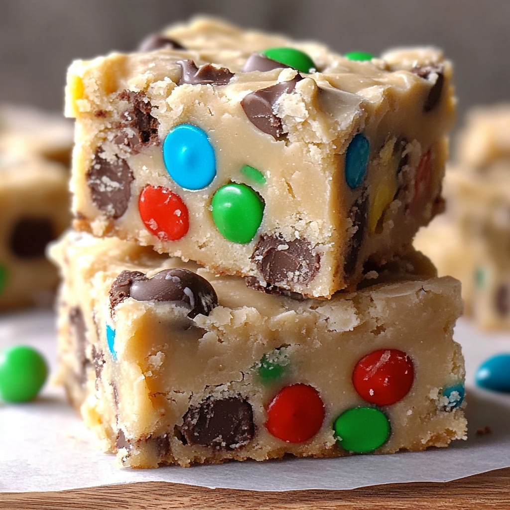 Recipe preparation for Monster Cookie Dough Fudge