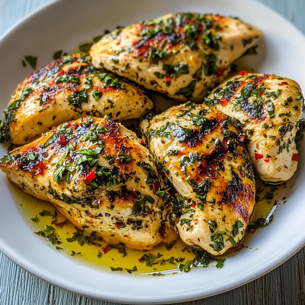 Recipe preparation for Zesty Greek Chicken Marinade