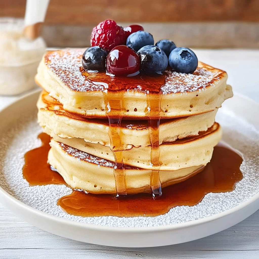 Recipe preparation for Japanese Soufflé Pancakes