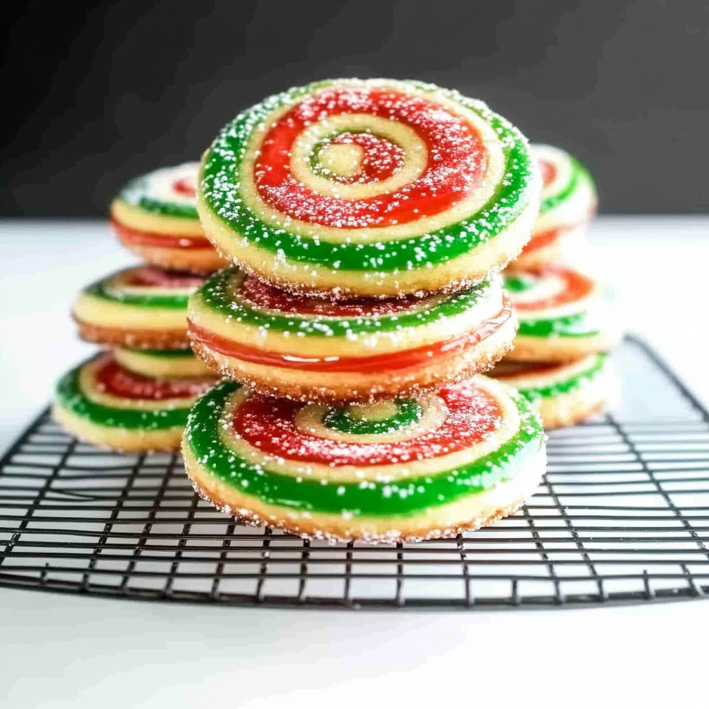 Recipe preparation for Christmas Pinwheel Cookies
