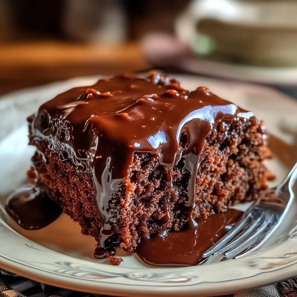 Recipe preparation for Cracker Barrel Coca Cola Cake