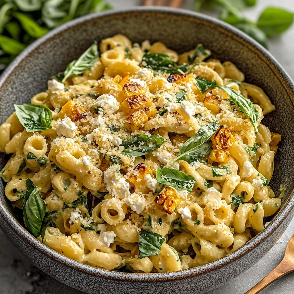 Recipe preparation for Street Corn Pasta Salad