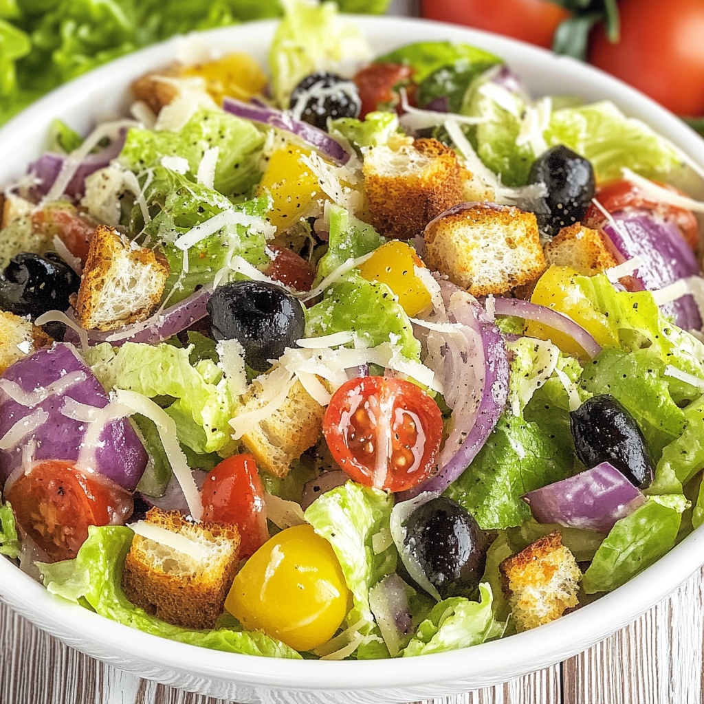 Recipe preparation for Olive Garden Salad