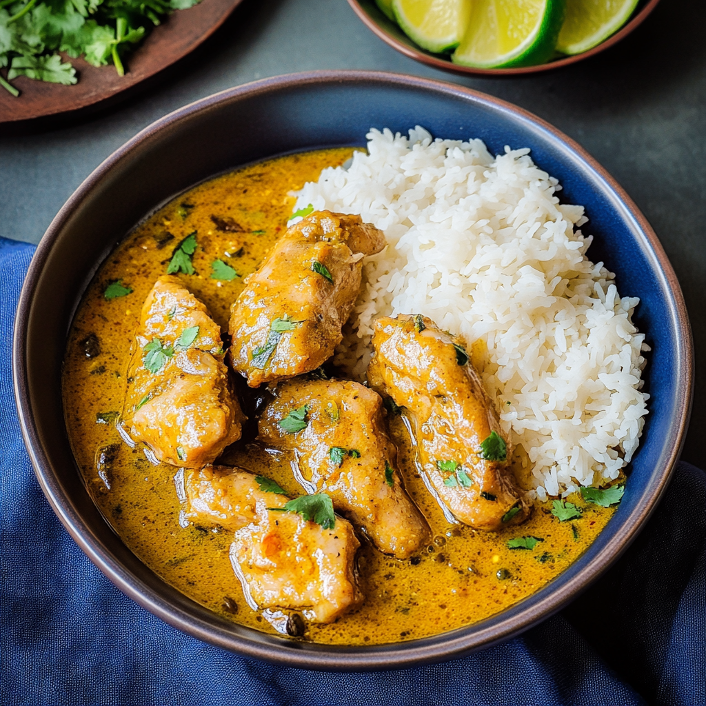 Recipe preparation for Kuku Paka