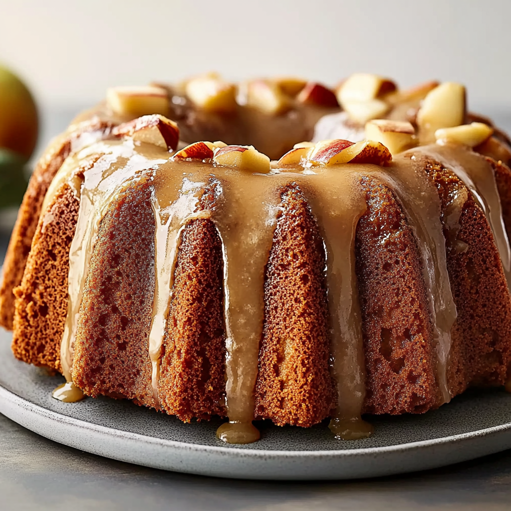 Recipe preparation for apple bundt cake