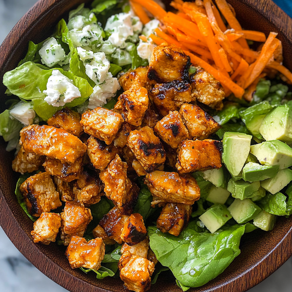 Recipe preparation for buffalo chicken salad