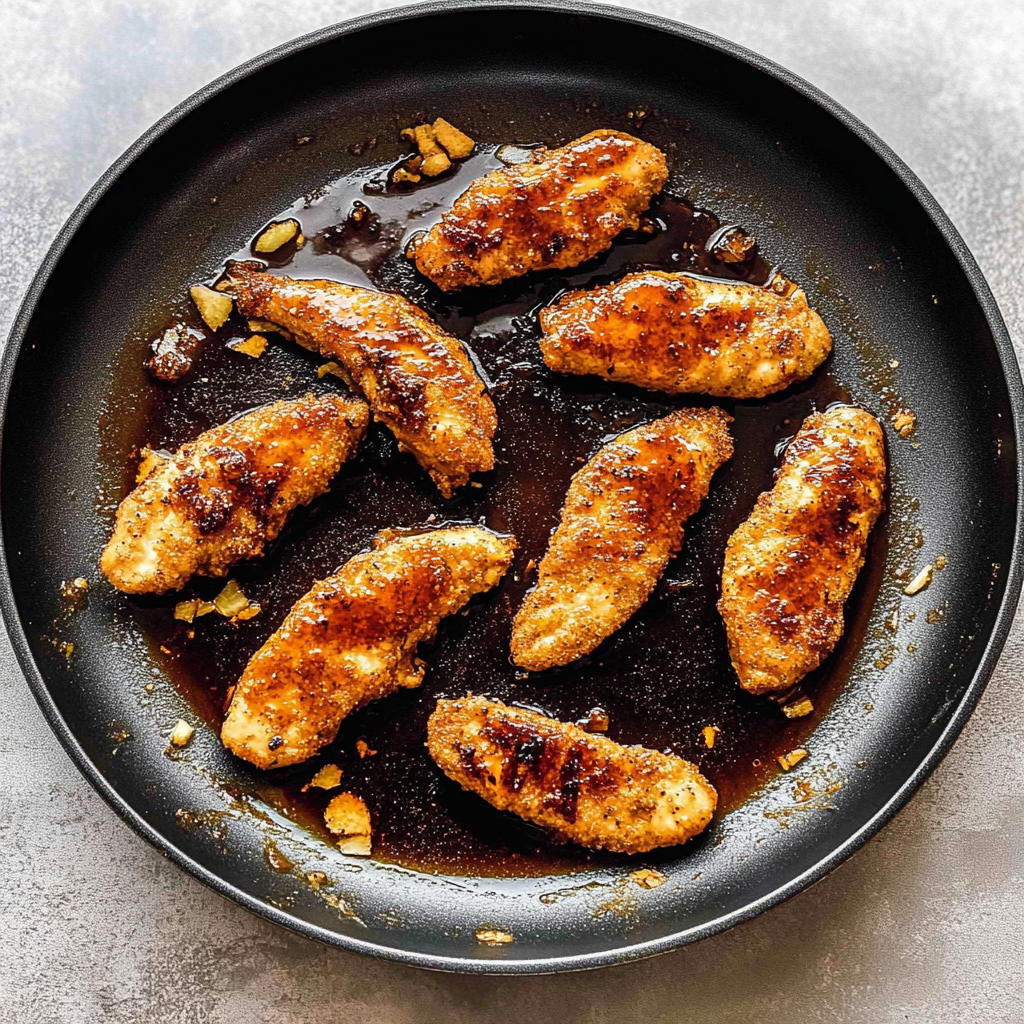 Recipe preparation for bourbon chicken