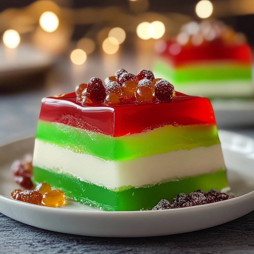Easy Layered Christmas Jello
