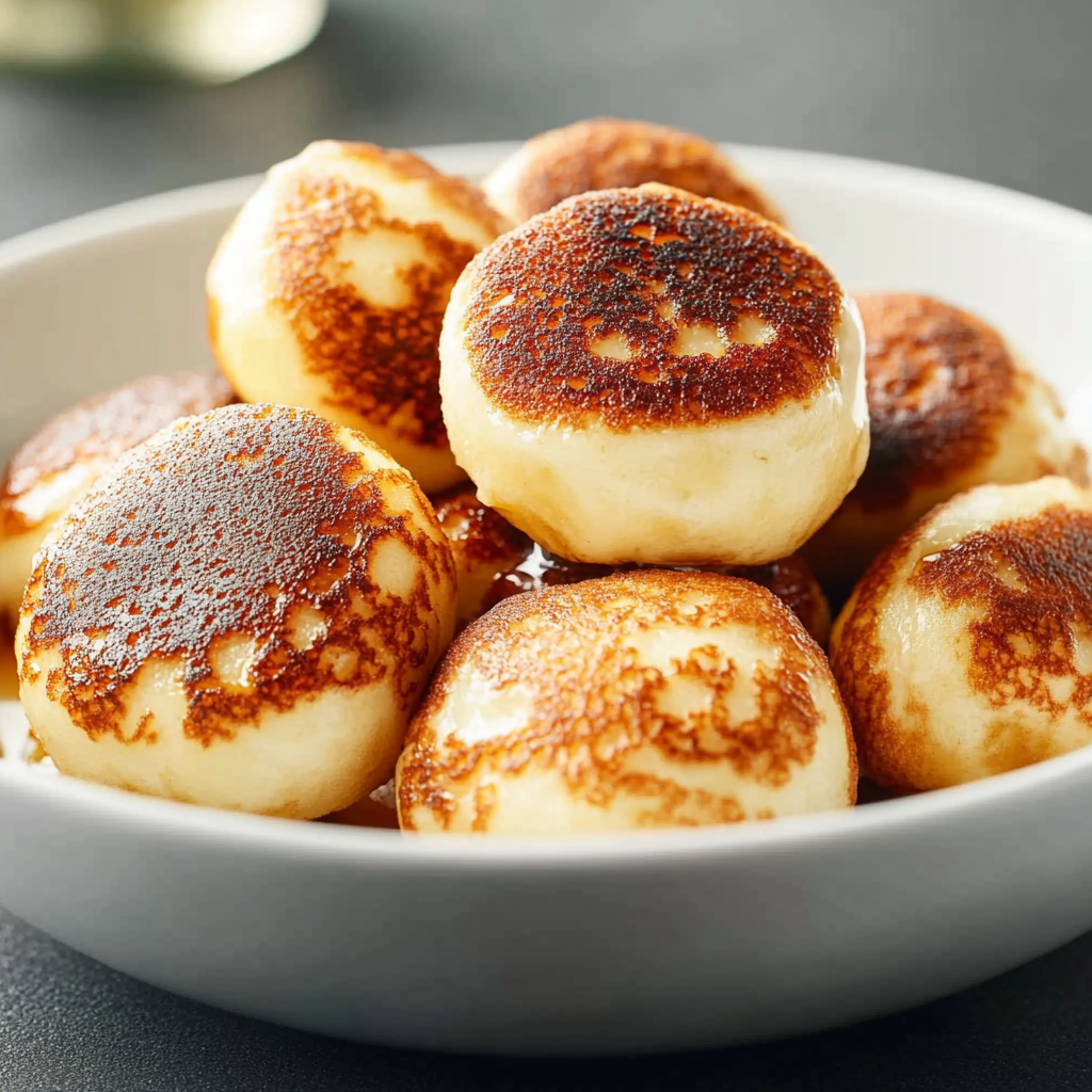 Recipe preparation for Breakfast Pancake Poppers Crave
