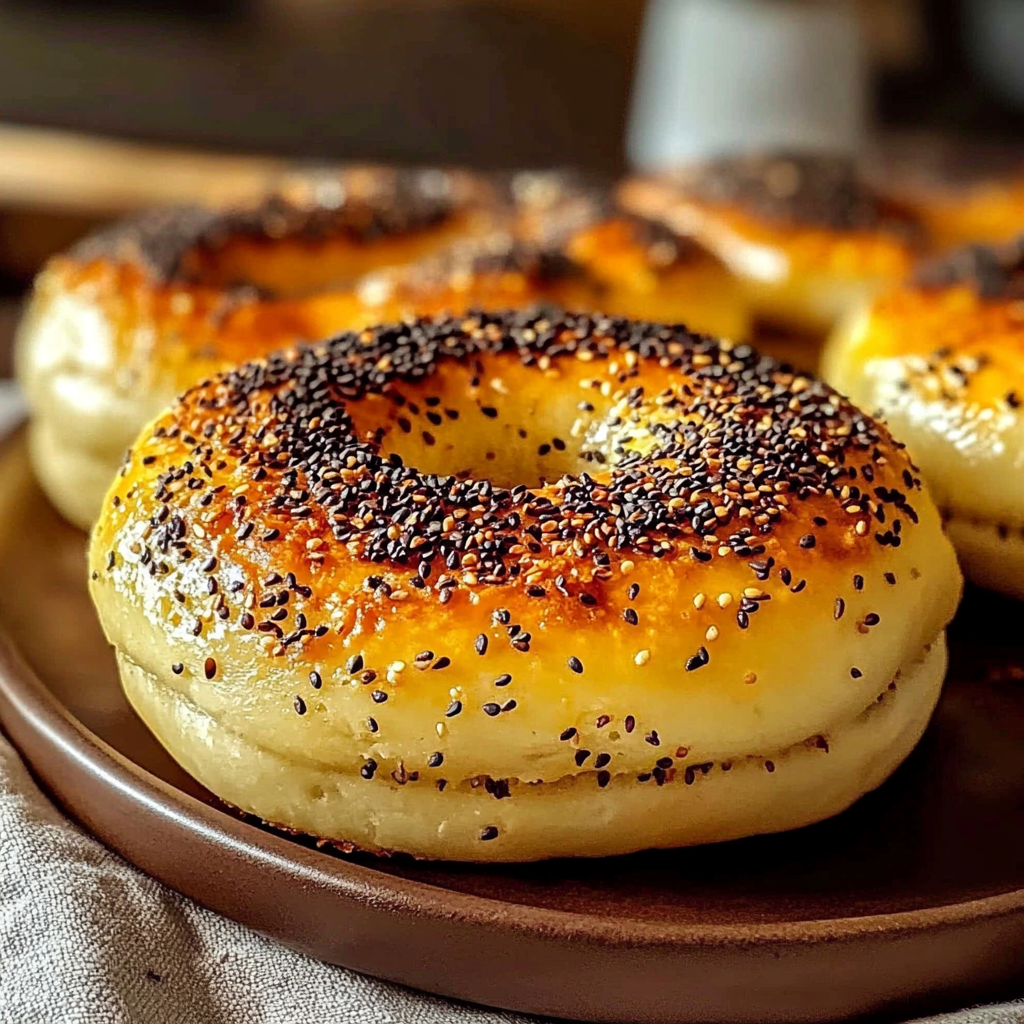 Recipe preparation for Cottage Cheese Bagels Bake