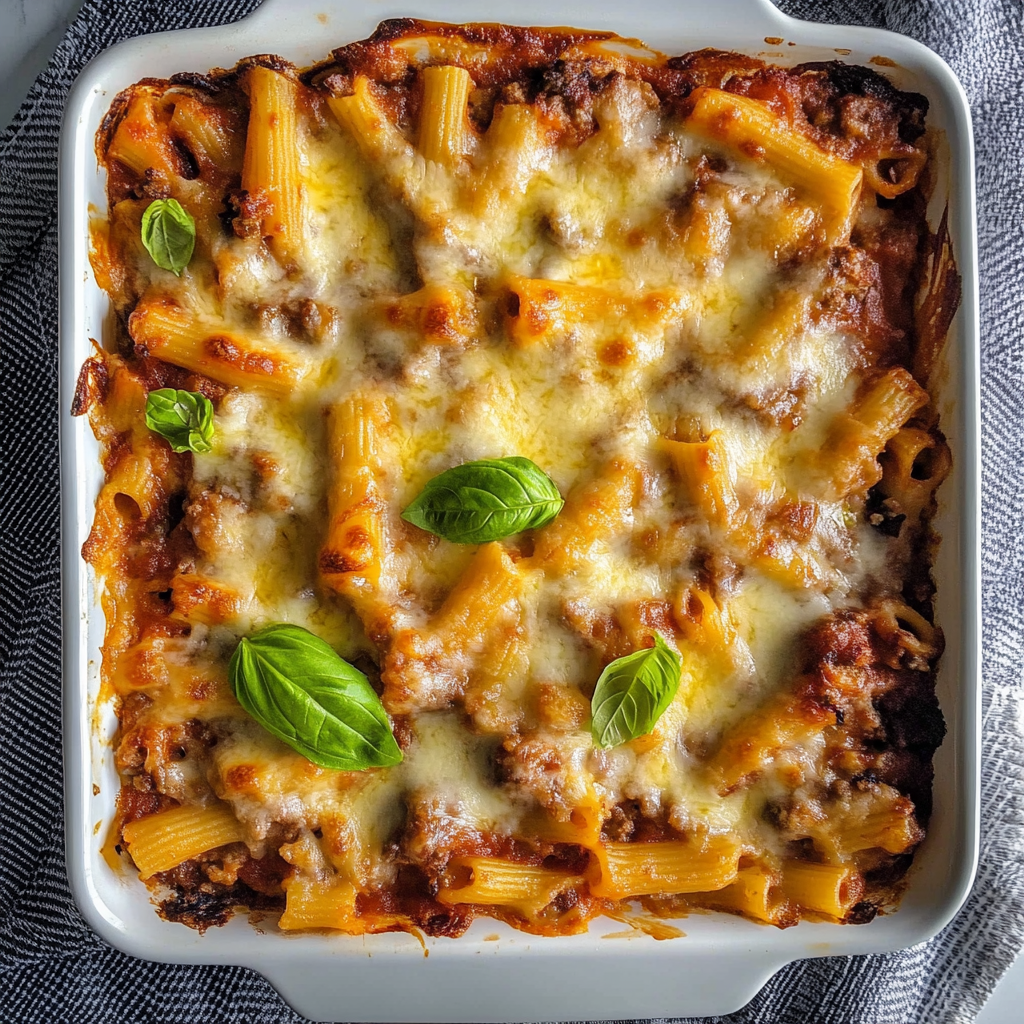 Recipe preparation for Bolognese Pasta Bake