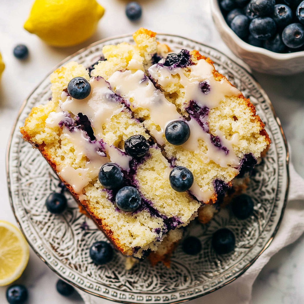 Recipe preparation for Lemon Blueberry Bread